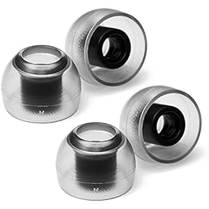 アズラ(AZLA) SednaEarfit Crystal [イヤーピース Mサイズ2ペア] 最高級ドイツ製プレミアムLSR素材採用ハイグレードイヤーピース スタンダード設計 細軸用ノズルアダプター付属