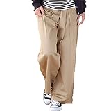 Pearls コットンチノ マタニティ ワイドパンツ L Beige