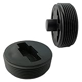 LASCO 33-3290 Countersunk Slotted ABS Black Plastic Cleanout Plug, 2-Inch by LASCO
