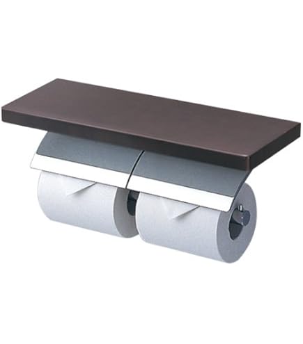 Amazon | カクダイ ツインペーパーホルダー 203-016-D ブラック