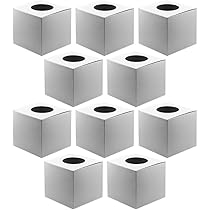 国内　美品　正方形空箱　10個セット 即日☆OrangeDeco/クロス調マグネットボックス スクエア S WH