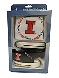 Illinois Fighting Illini Baby Fanatic幼児よだれかけ& pre-walker靴ギフトセット