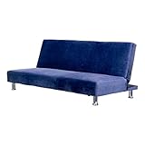 ソファベッド シングル Pluto2(プルート2) 幅178cm 2way リクライニング (ネイビーブルー)