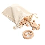 Amyster Puzzle Toys Intellectual Development of Children Montessori Toys Set Nursing Wooden Teether 