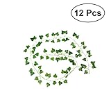 Vosarea 12pcs 6.5フィート人工壁ぶら下がっ葡萄の葉の葉の花輪ガーランド植物の装飾花の家の装飾 - カボチャの葉