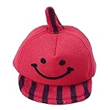 [スマイル]子供のためのラブリーベビーウールキャップ冬の野球帽