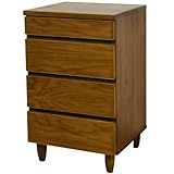 ライフスタイリングショップ チェスト 木製 幅45.5×奥行45cm 天然木 ダークブラウン DL-565BR