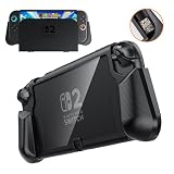 PZOZ Switch 2 カバー ドック対応 TPU&PC材質 スイッチ2 カバー 着脱簡単 ゲームカード内藏収納 Switch 2 保護ケース 耐衝撃 傷防止 2025 Switch2 アクセサリー