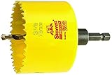 Starrett ADCH0318 Professional HSS Bi-Metal Dual Pitched Hole Saw with Arbor, 3-1/8, 79 mm Diameter 