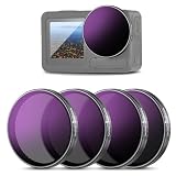 NEEWER スナップオンND/PLフィルターセット コンパチブル Osmo Action 3/4/5 Pro 4枚 ND8 +ND16 +ND32 +ND64/PL 超薄型 複数コーティングHDガラス アクションカメラフィルター POV撮影用 FL-A7