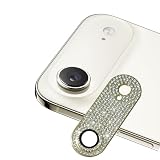 For iPhone 17 Air/iPhone Air カメラフィルム カメラカバー レンズカバー カメラ保護 ラインストーン【アルミ合金縁取り+強化ガラス】 レンズ全体保護 黒縁取り 露出オーバー防止 キラキラ レンズ保護フィルム 携帯電話の装飾 貼り付け簡単 貼り付け簡単 気泡防止 飛散防止 高透過率 【ゴールド】 iPhone Air 用 レンズフィルム