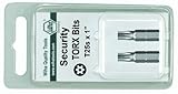 Wiha 70154 Tamper Resistant Torx Bit, Insert Bit Packs, T15s x 25mm, 2 Pack by Wiha