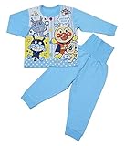アンパンマン ベビー＆キッズ 腹巻付き パジャマ pa1284 (80cm, サックス)