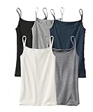 [ニッセン] キャミソール インナー 綿100 セット 5枚組 大きいサイズ レディース ベーシックカラー LL