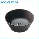 カクダイ 丸型手洗器(砂鉄) 493-043-D 水まわり/DIY/手洗い器