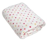Stephan Baby Ultra Soft Plush Fleece Blanket, Pink Pastel Polka Dots by Stephan Baby