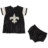 新しいOrleans Saints Gerber Girls幼児Spiritドレス – ブラック