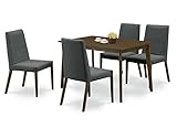 ダイニング５点セット シエンタ 120cm (ブラウン/ブラック)