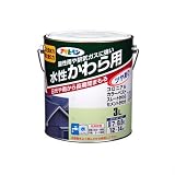 アサヒペン 水性かわら用 銀黒 3L 【まとめ買い3セット】