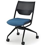 ITOKI(イトーキ) レクシブチェア エラストマーバック T1フレーム 肘なし B4 ダックブルー KLC-810GP-T1B4