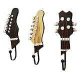 Set of 3高荷重を受けるファッションユーティリティクリエイティブ装飾フック、ギター