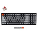 【国内正規品】Keychron K4 Version2 ホットスワップ対応ワイヤレス・ゲーミングメカニカルキーボード 100キー/USレイアウト/RGBライト/Gateron G Proメカニカルスイッチ/有線無線対応/Mac Windows対応/Nキー・ロールオーバー対応/アルミフレーム (Gateron G Pro赤軸（ホットスワップ対応)