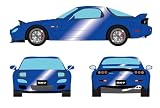 メイクアップ (Make up) EIDOLON 1/43 マツダ RX-7 (FD3S) スピリットR タイプA ヘッドランプオープン イノセントブルーマイカ 完成品 EM817C
