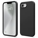 【elago】 iPhone 17e iPhone 16e 対応 ケース シリコン 耐衝撃 スマホケース 指紋 防止 サラサラ シンプル シリコンケース カバー [ iPhone17e iPhone16e アイフォン17e アイフォン16e 対応 携帯ケース ] SILICONE CASE ブラック