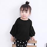 Tovadoo 子供服 ベビー服 女の子 トップス 秋冬 長袖 パフスリーブ 無地 可愛い 旅行 保育園 プリンセス 姉妹揃い