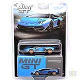 MINI GT 1:64 スケール MiJo EXCLUSIVE - LAMBORGHINI AVENTADOR SVJ 63 (BLU AEGIR) MiJo 限定 - ランボルギーニ アヴェンタドール SVJ 63 (ブルーエーギル) [並行輸入品]