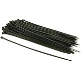 100ブラックナイロンケーブルジップタイセルフロック4.8 MM 12 "