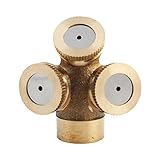 噴霧スプレー スプリンクラー 散水ノズル 霧吹き用具 ミストノズル スプリンクラーヘッド 噴霧 ガーデニング 芝生 庭園 温室 (3穴)