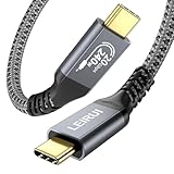 240W USB Cケーブル PD 3.1 高速充電USB C - USB Cケーブル ナイロン編組 20Gbps データ 4K ビデオケーブル Thunderbolt 3/4 Samsung S23/22/21/20 iPad Pro MacBook Pro用