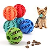 [クレバーレンチ] 犬 ボール おやつボール おもちゃ シリコン製 餌入れ 知育 歯磨きボール 小型犬 中型犬 大型犬 ストレス解消 (オレンジ, 小)