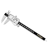 FstDgte デジタルノギス,150mm 大画面ディスプレイ付 外径/内径/段差計測 測定工具 ゼロリセット高精度 (ステンレス製)