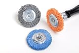 Dico 541-783-3 Nyalox Wheel Brush 3-Inch Blue 240 Grit [並行輸入品]