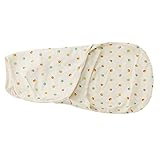 Summer Infant サマーインファント SwaddleMe Cotton オーガニック コットン おくるみ S/Mサイズ （サイズ：S/M、カラー：Dots Ivory） [並行輸入品]