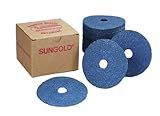 Sungold Abrasives 137063 7-Inch x 7/8-Inch Center Hole 80 Grit Zirconia Fiber Disc, 25-Pack by Sungo