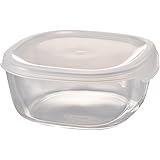 HARIO(ハリオ) 日本製 耐熱ガラス製 保存容器・角 600ml BUONO kitchen KST-60-TW クリア