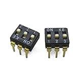 Goliton® 10X　ブラック　2.54 pin 3dipスイッチ　2.54MM DIP pin 3P エンコーディングスイッチ