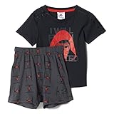 アディダス(adidas) ベビー DISNEY STARWARS Tシャツ上下セット MLR78 BK2976 ブラック/コアレッド 85