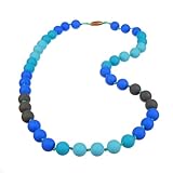 Jelly Strands Lizzie Baby Teething Necklace Turquoise by Jelly Strands