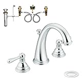 Moen klki-d-t6125cr Kingsley 2ハンドルhigh-arc洗面所蛇口、クロム