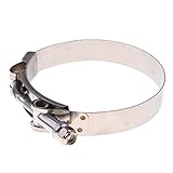 Perfk 車用　ステンレス　ホースバンド　直径 2インチ‐4インチ　Tボルトクランプ　スプリング式　8サイズ選択でき - 直径3.25インチ