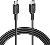 Anker PowerLine II USB-C & USB-C 2.0 ケーブル (1.8m ブラック)【USB-IF認証取得/超高耐久/PD対応】Galaxy S10 / S10+ / S9 / S9+、iPad Pro (2018, 11インチ) / MacBook/MacBook Air (2018)、MateBook対応