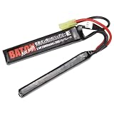 BATON 電動ガン用リポバッテリー 7.4V 2000mAh 45C-30C セパレート M4 AK ハンドガン アサルトライフル 18歳以上