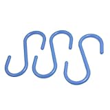 uxcell ハンギングフック　ぶら下げ　タオル　手ぬぐい　服　プラスチック　S形　殴り書き　3個入り