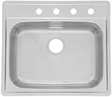 Kindred SSK854NB Single Bowl Stainless Steel 21.5x22in. Topmount Sink by FrankeUSA