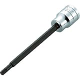 KTC(ケーテーシー) 12.7mm (1/2インチ) ロングヘキサゴン ビットソケット 7/16インチ BT4716L