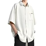[Metakey] シャツ メンズ 五分袖 半袖 大きいサイズ 無地 速乾性 柔らかい 軽い 夏服 メンズ tシャツ
